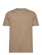 Lindbergh Mens Stretch Crew Neck Tee S/S Khaki Green