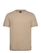 Thompson 01 Tops T-shirts Short-sleeved Beige BOSS