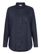 Shirt Ls Tops Shirts Long-sleeved Navy Rosemunde