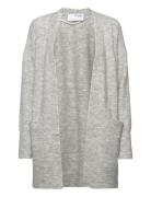 Slflulu New Ls Knit Long Cardigan B Noos Tops Knitwear Cardigans Grey ...