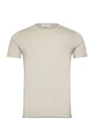 Roll Neck Tee Designers T-shirts Short-sleeved Beige Filippa K
