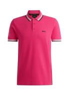 Paddy Sport Polos Short-sleeved Pink BOSS
