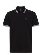 Paddy Sport Polos Short-sleeved Black BOSS