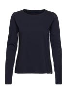 Organic Jersey Tenna Tee Fav Tops T-shirts & Tops Long-sleeved Navy Ma...