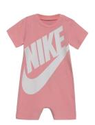 Nkn Futura Romper / Nkn Futura Romper Bodysuits Short-sleeved Pink Nik...