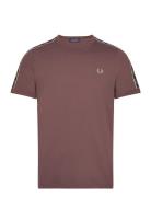 C Tape Ringer T-Shirt Tops T-shirts Short-sleeved Brown Fred Perry