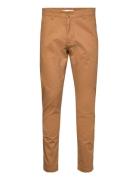 Knowledge Cotton Apparel Luca Slim Twill Chino Pants - Gots/ Brun