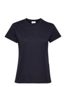 Soft Cotton Tee Designers T-shirts & Tops Short-sleeved Navy Filippa K