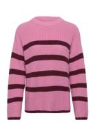 Slfbloomie Ls Knit O-Neck Noos Tops Knitwear Jumpers Pink Selected Fem...
