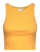 Drewgz Cropped Top Tops T-shirts & Tops Sleeveless Orange Gestuz