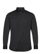 Slhslimtravel Shirt B Noos Tops Shirts Business Black Selected Homme