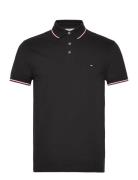 1985 Rwb Tipped Slim Polo Tops Polos Short-sleeved Black Tommy Hilfige...