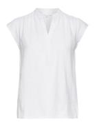 Lr-Naja Tops Blouses Short-sleeved White Levete Room