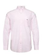 Reg Poplin Gingham Shirt Tops Shirts Casual Pink GANT