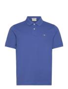 Reg Shield Ss Pique Polo Tops Polos Short-sleeved Blue GANT