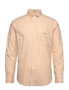 Reg Classic Poplin Stripe Shirt Tops Shirts Casual Orange GANT