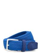 Elastic Braid Belt Accessories Belts Braided Belt Blue GANT
