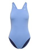 NIKE SWIM Nike W Fast Back Piece Solid Blå