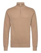 GANT Cotton Pique Half Zip Beige