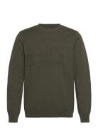 Pullover Tops Knitwear Round Necks Green Armani Exchange