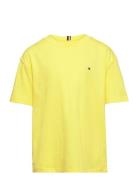 Essential Tee Ss Tops T-shirts Short-sleeved Yellow Tommy Hilfiger