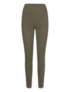 Björn Borg Studio Highwaist Rib Tights Khaki Green