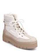 Th Monogram Outdoor Boot Shoes Boots Ankle Boots Laced Boots White Tom...