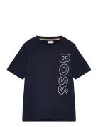 Short Sleeves Tee-Shirt Tops T-shirts Short-sleeved Navy BOSS