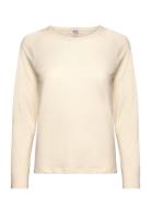 Sanne Wool Ls Sport T-shirts & Tops Long-sleeved Cream Kari Traa
