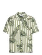 Jjjeff Resort Aop Shirt Ss Tops Shirts Short-sleeved Green Jack & J S