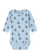 Nbmvroels Ls Body Box Bodies Long-sleeved Blue Name It