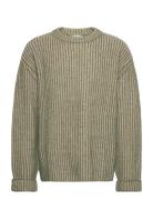 Hope Heavy Rib-Knit Sweater Khaki Green