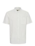 Shirt Tops Shirts Short-sleeved White Blend