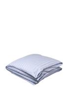 Sateen Stripes Double Duvet Home Textiles Bedtextiles Duvet Covers Blu...