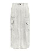 Onlmalfy-Caro Linen Long Skirt Pnt Lång Kjol White ONLY