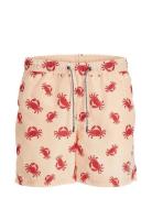 Jpstfiji Jjswim Aop Ss24 Ly Jnr Badshorts Red Jack & J S