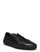 Classic Sneaker -Grained Leather Låga Sneakers Black S.T. VALENTIN