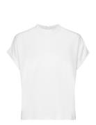 Msmavelyn Modal Blouse Tops Blouses Short-sleeved White Minus