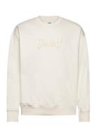 Double A By Wood Wood Noel Aa Script Embroidery Sweatshirt Vit