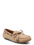 Anders Tasseled Suede Driver Loafers Låga Skor Beige Polo Ralph Lauren