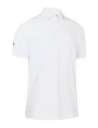 Swingtech Solid Polo Sport Polos Short-sleeved White Callaway