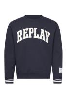 Jumper Regular Tops Sweat-shirts & Hoodies Sweat-shirts Blue Replay