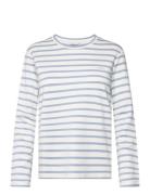 GANT Striped Ls T-Shirt Blå