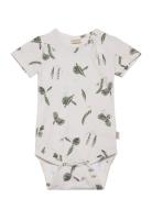 Body S/S Sum Printed Bodies Short-sleeved Beige Petit Piao