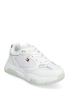 Low Cut Lace-Up Sneaker Låga Sneakers White Tommy Hilfiger