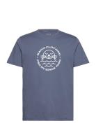 Sandö T-Shirt Tops T-shirts Short-sleeved Blue Makia