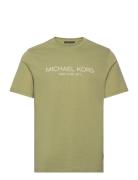 Fd Modern Tee Tops T-shirts Short-sleeved Green Michael Kors