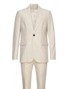 Weftbbfrancoaxel Suit Kostym Beige Bruuns Bazaar