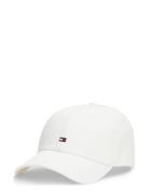 Essential Flag Cap Accessories Headwear Caps White Tommy Hilfiger