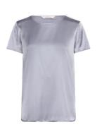 Cortona Designers T-shirts & Tops Short-sleeved Blue Max Mara Leisure